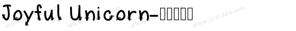 Joyful Unicorn字体转换